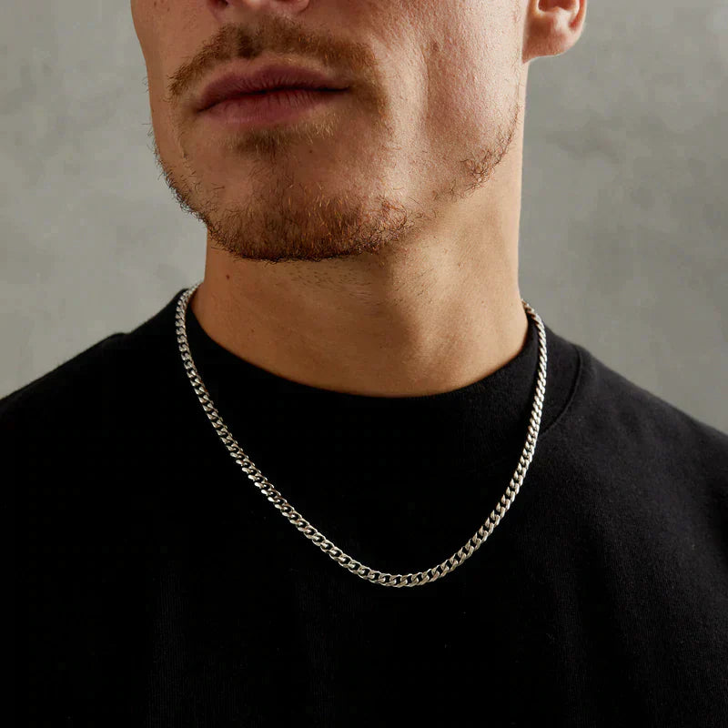 Coran White Gold Cuban Chain