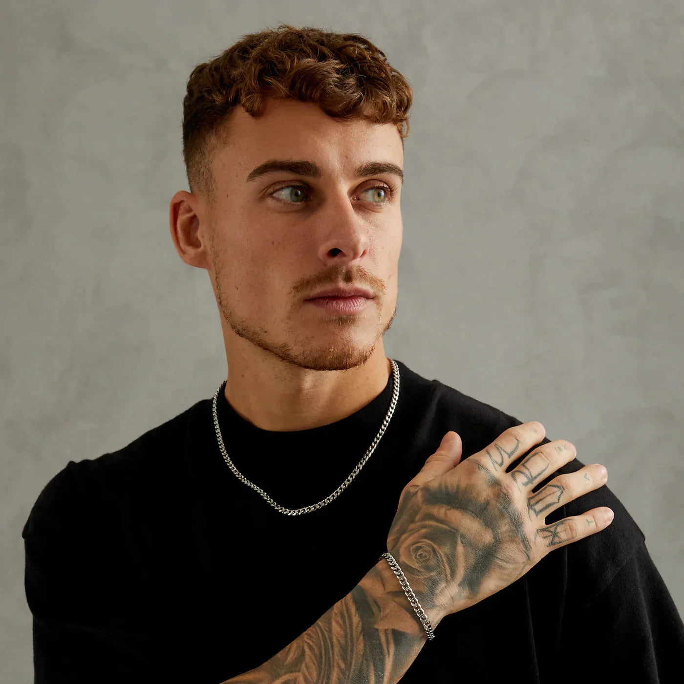 Coran White Gold Cuban Chain